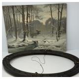 Paint by Number and Oval Frame