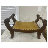 19th Century Anglo-Indian Velvet Footstool