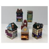 Five 1999 Monopoly House Trinket Boxes