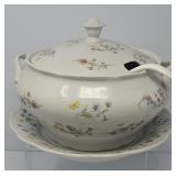 BIA Floral Tureen, Ladle and Platter