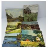 Six Cardboard Prints