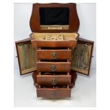 Jewelry Box with Contents, Costume and Sterling