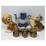 Well-Loved Planters, Toby Teapot, Pipe Holder