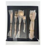 Contemporary Copper-Tone Flatware