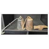 Pair of Iron Weights and Claw Hammerhead
