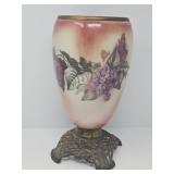 Vintage Hand Painted Oil Lamp Base