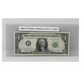 1963 Uncirculated $1 Federal Reserve Note