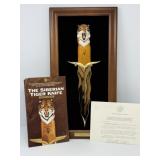 Franklin Mint Siberian Tiger Knife and Display