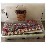 Christmas Longaberger Basket & Wrapping Supplies