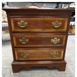 Dixie Brand Bedside Table with Inlaid Wood B