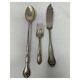 Sterling Spoon, Butter Knife and Child