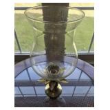 Brass and Glass Candle Glass Globe