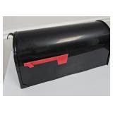 Large Black Metal Mailbox
