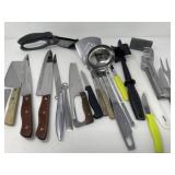 Assortment of Cutlery and Kitchen Utensils