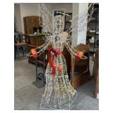 Outside Lighted Christmas Angel