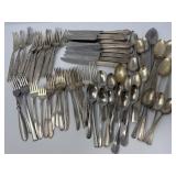 Silver Plate and Stainless Flatware/Utensils, More