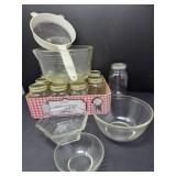 Pint Jars and Bowl Assortment