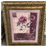 Cedar Creek Purple Floral Print on Board