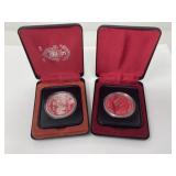 1974, 1977 Canada Silver Dollars
