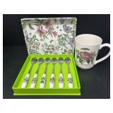 Portmeirion Mug and Teaspoon Set