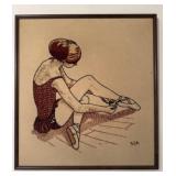Ballerina Needlework Art