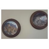 Framed Collectable Tiger Plates
