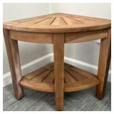 Teak Quarter Round Table by AquaTeak