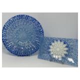 Two Syndenstricker Glass Plates