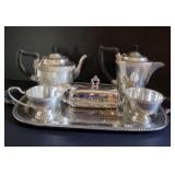 Vintage Silver Plated Coffee and Tea Service Set