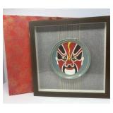 Shadowbox with Beijing Opera Face Mask Plate
