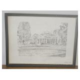 Black and White Monticello Print