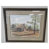 Signed and Numbered Cabin Print by Larry Crosby