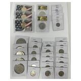 Collectible Dollars, Half Dollars, Dimes, Nickels