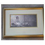 Framed Print Older Man in Solitude
