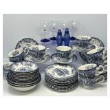 Blue and White Dishes, Cobalt Cordials