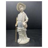 Lladro Boy Fishing Figurine