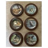 Five Edwin M Knowles Plates & One Franklin Mint