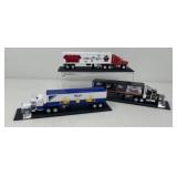 Three Diecast Replica Beer Trucks
