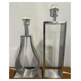 Silver Metal Lamp Bases
