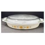 Pyrex Town & Country Divided Casserole Dish