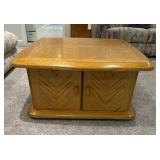 Oak Parquet Top Coffee Table