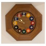 Pool Ball Wall Clock