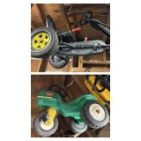 Plastic Go-Cart and Tractor