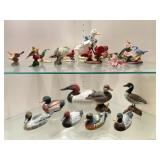 Porcelain, Wood and Acrylic Ducks and Birds