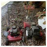 Husky Push Mower and Rear Tine Tiller