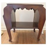 Side Table With A Decorative Scalloped Edge