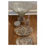 Clear Star Of David Glassware