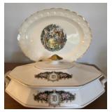 Martha Washington Platter And Covered Dish