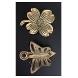 Brass Wall Note Clips