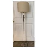Silver Tone Floor Lamp